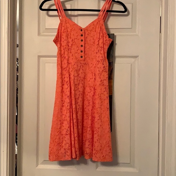 khols Dresses Orange Floral Dress Poshmark
